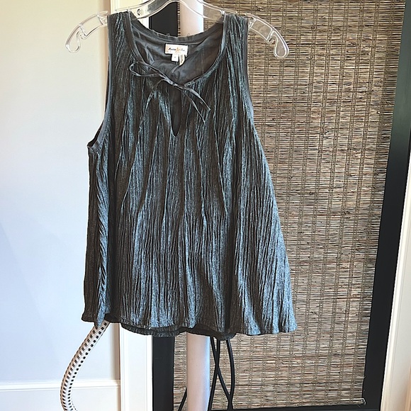 Meadow Rue Plisse Tank - Picture 1 of 11